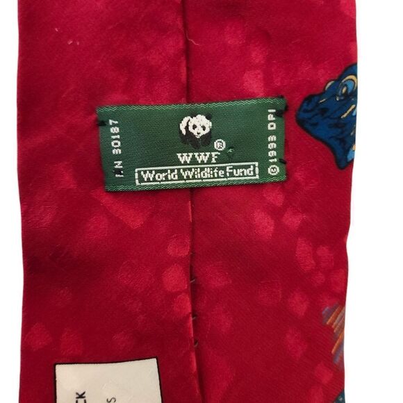 World Wide Wildlife tie The Asian Blue Peacock iridescent feathers #199‎ - Picture 6 of 7